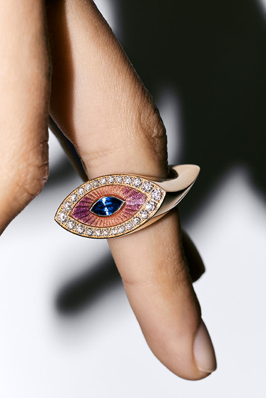 MARIE LICHTENBERG | Evil Eye Purple ring