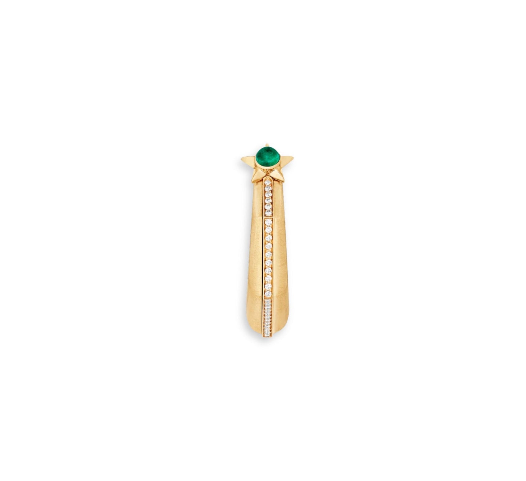MARIE LICHTENBERG | Baba large earrings with diamonds and emerald