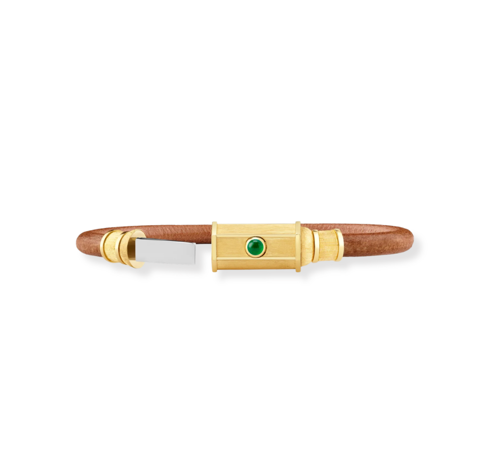MARIE LICHTENBERG | Lasso Emerald locket bracelet