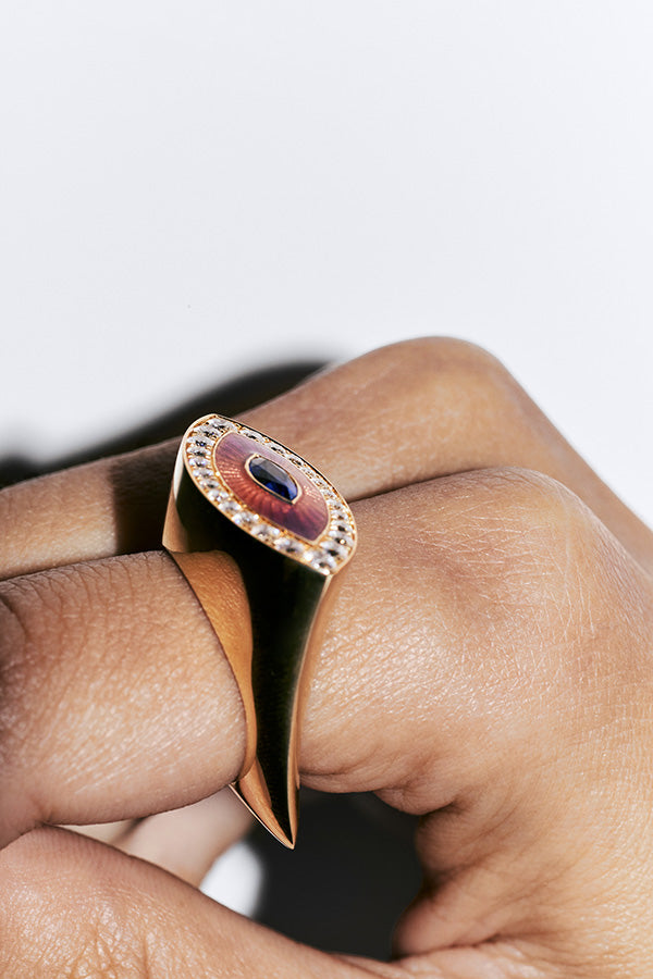 MARIE LICHTENBERG | Evil Eye Purple ring