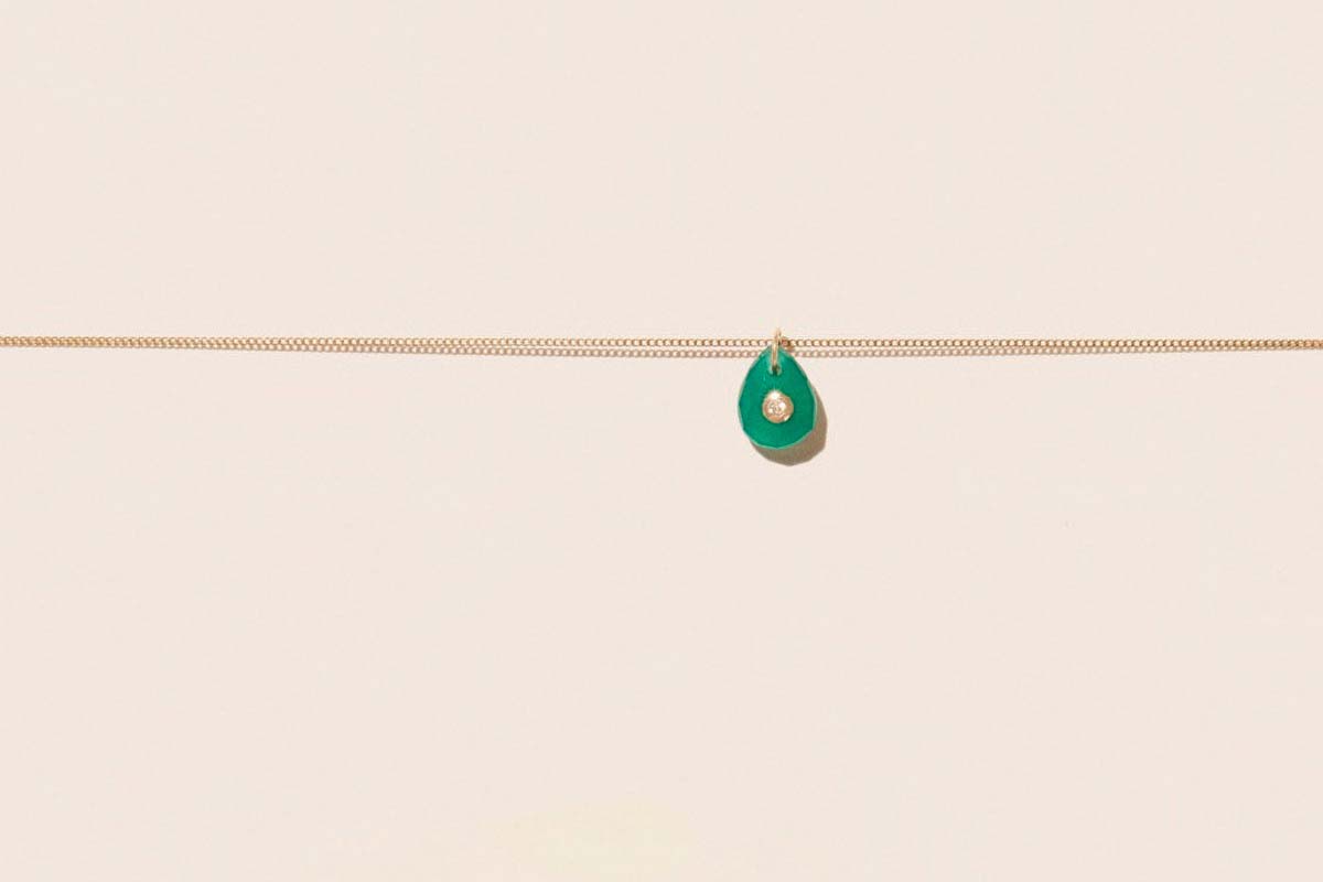 PASCALE MONVOISIN | Orso short necklace | green onyx