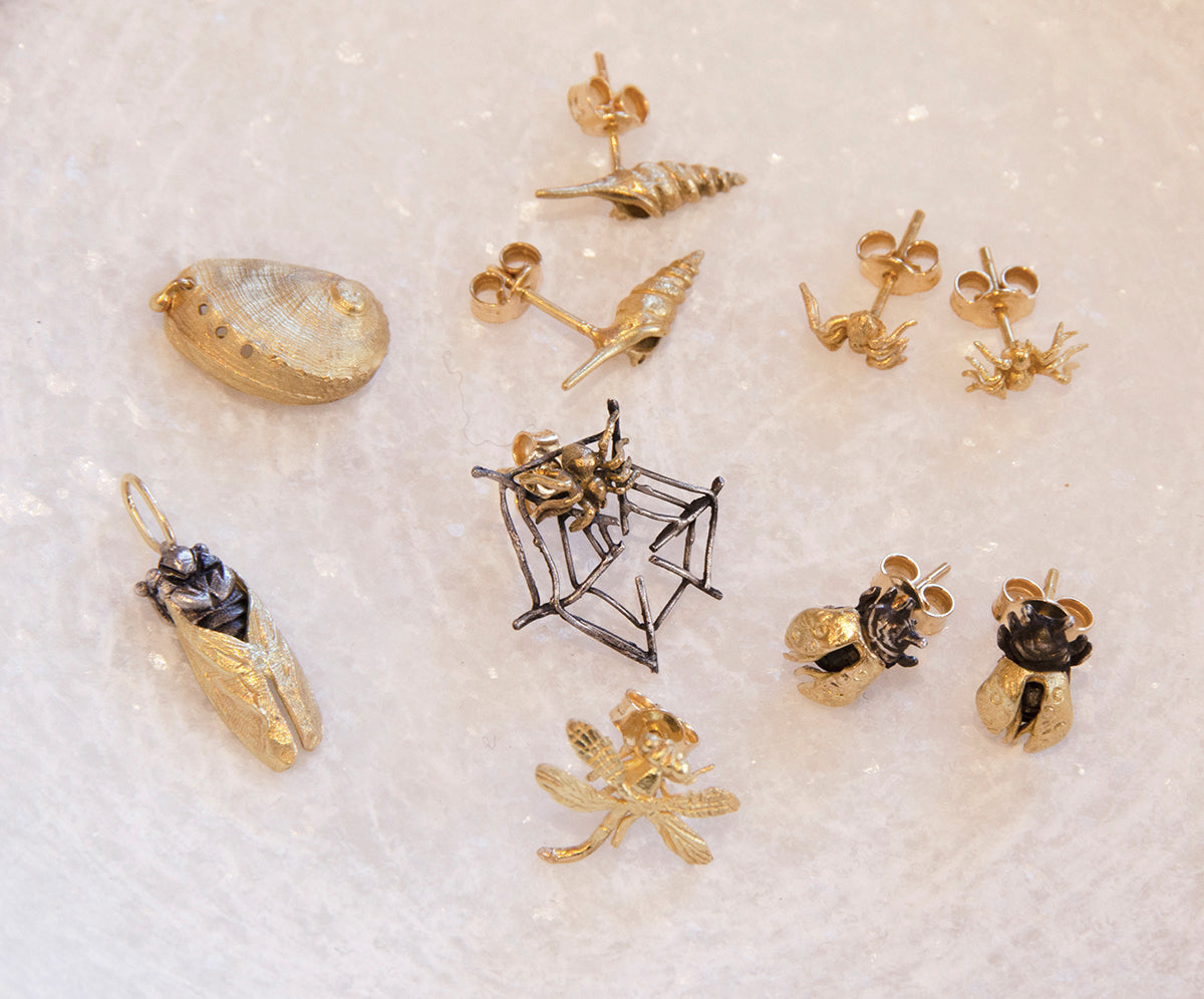 FANOURAKIS JEWELRY | Spider Earrings