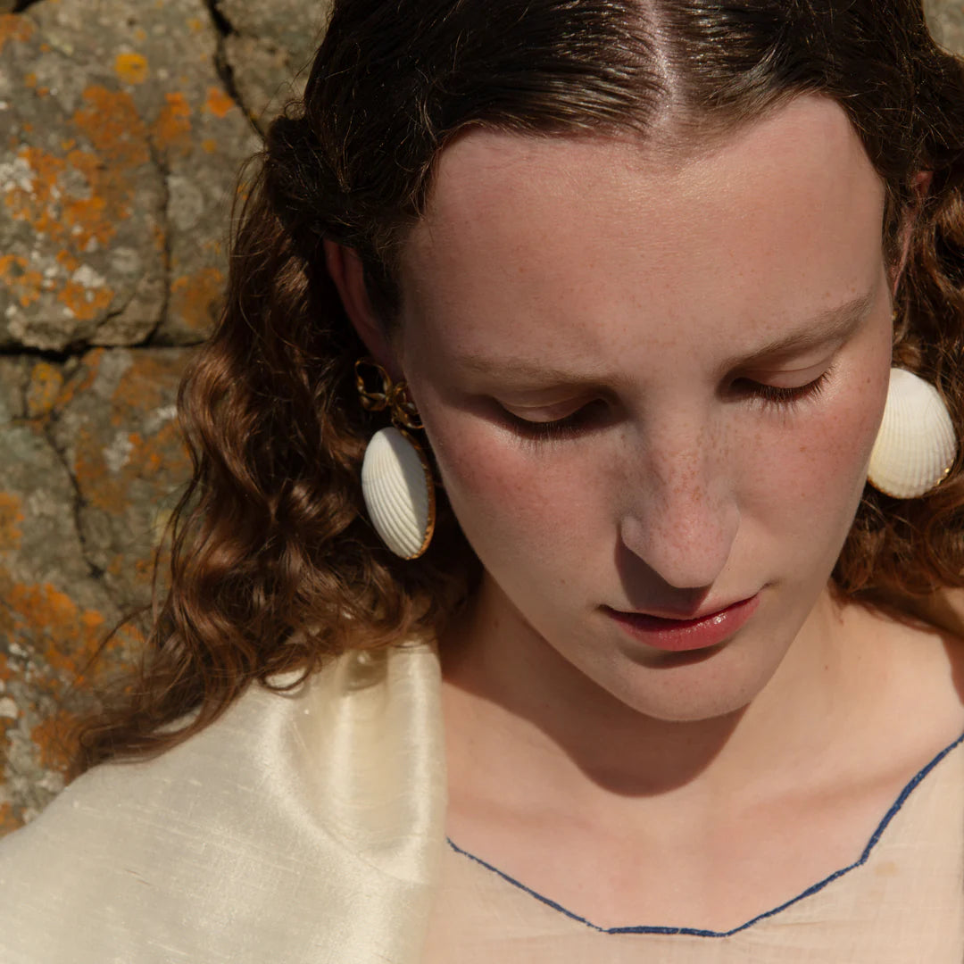 GRAINNE MORTON | BOW AND SHELL EARRINGS