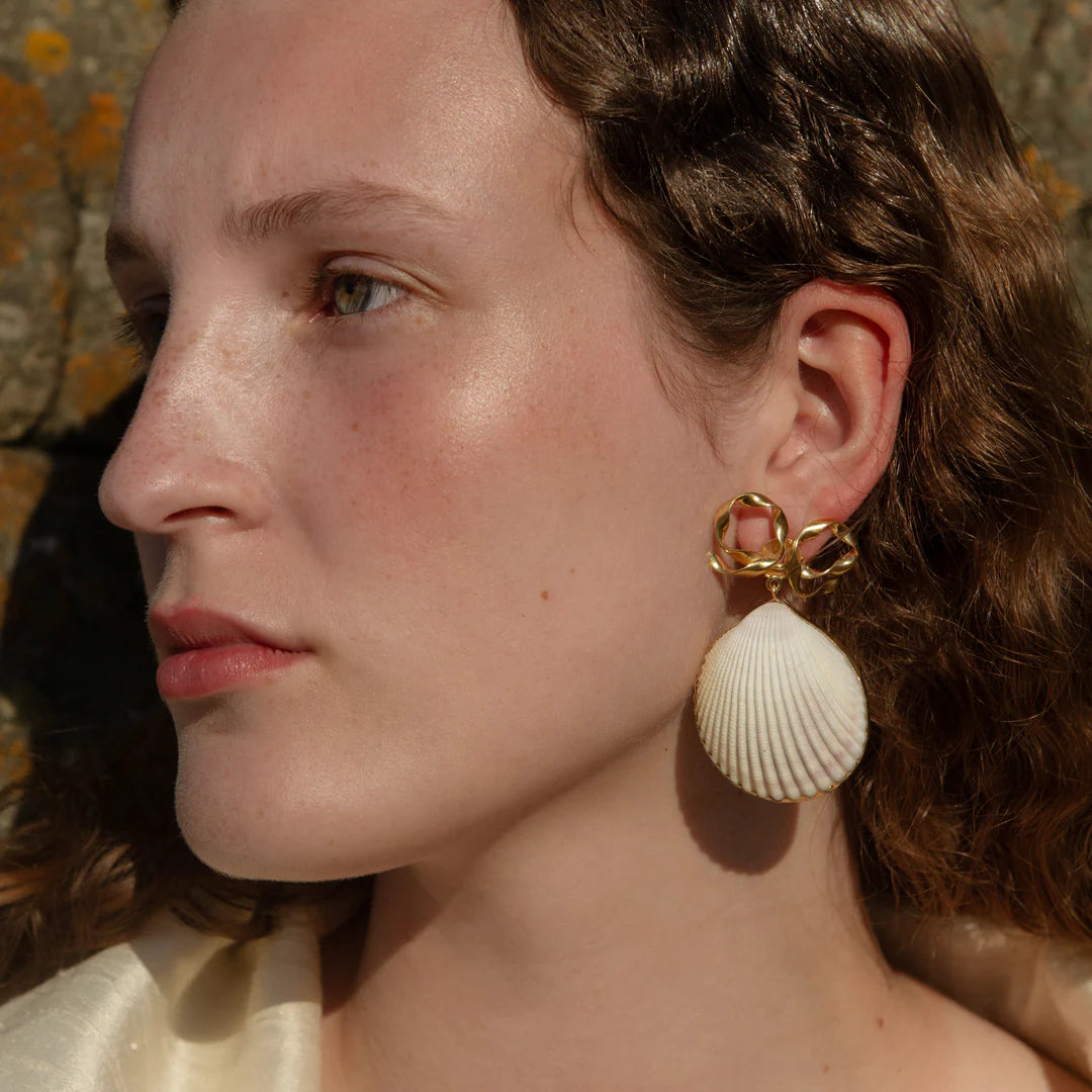GRAINNE MORTON | BOW AND SHELL EARRINGS