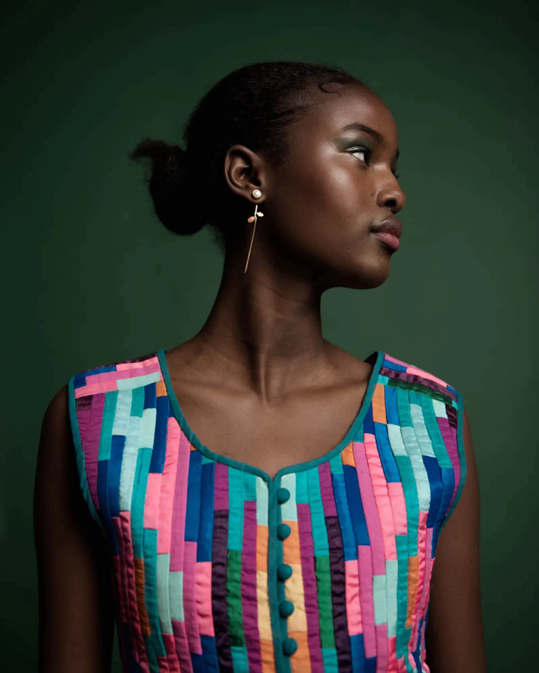 GRAINNE MORTON | FLOWER STEM & CHAIN DETACHABLE DROP EARRINGS
