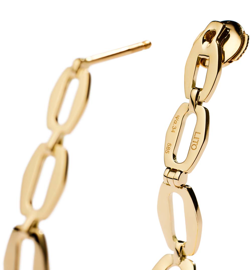 LITO | Small oval chain hoops