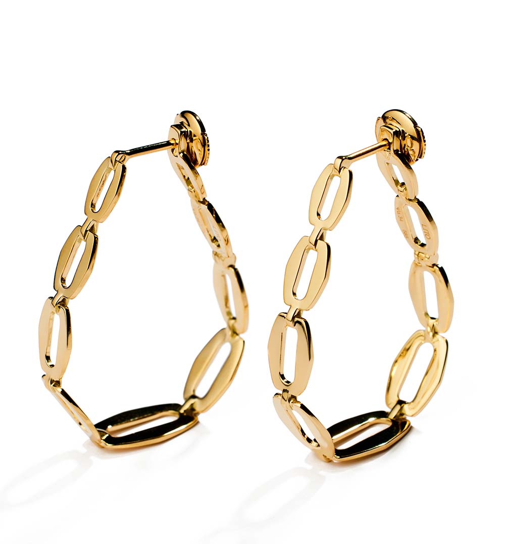 LITO | Small oval chain hoops