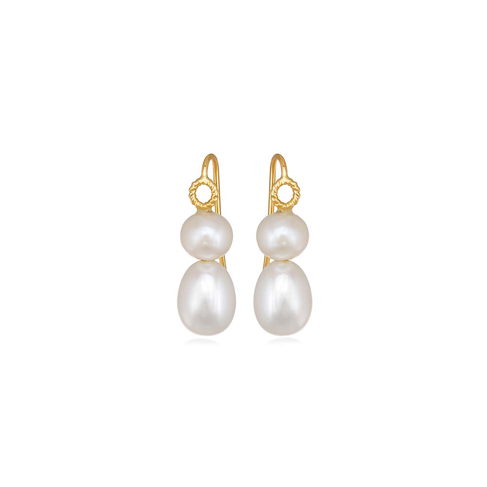 CHRISTINA SOUBLI | Small Dantelles earrings with pearls