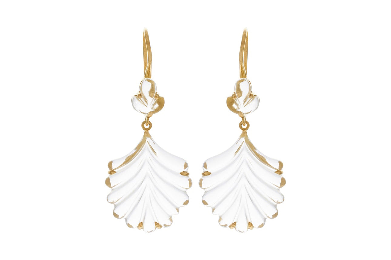 MAGGOOSH | TULSI HOOK clear quartz EARRINGS