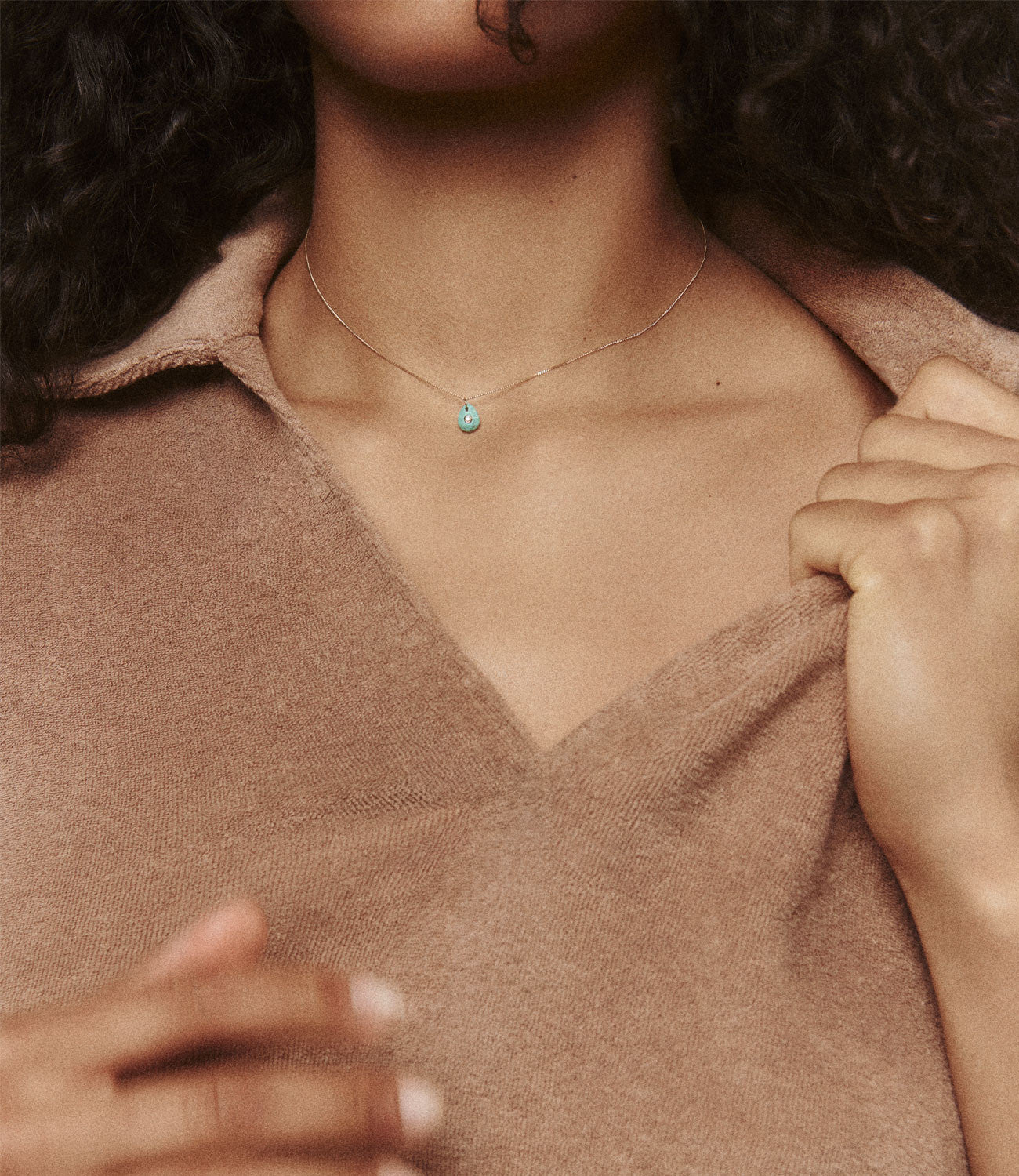 PASCALE MONVOISIN | Orso short necklace | aquamarine