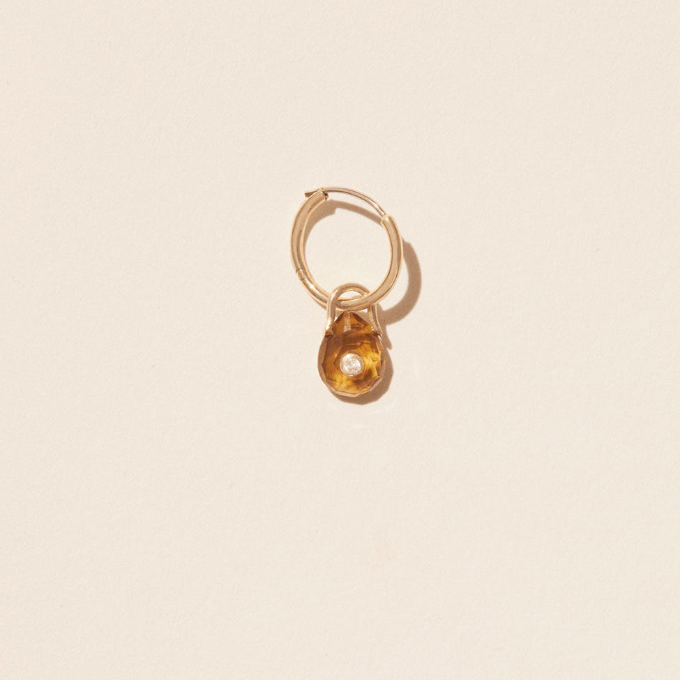 PASCALE MONVOISIN | Orso earring | honey quartz