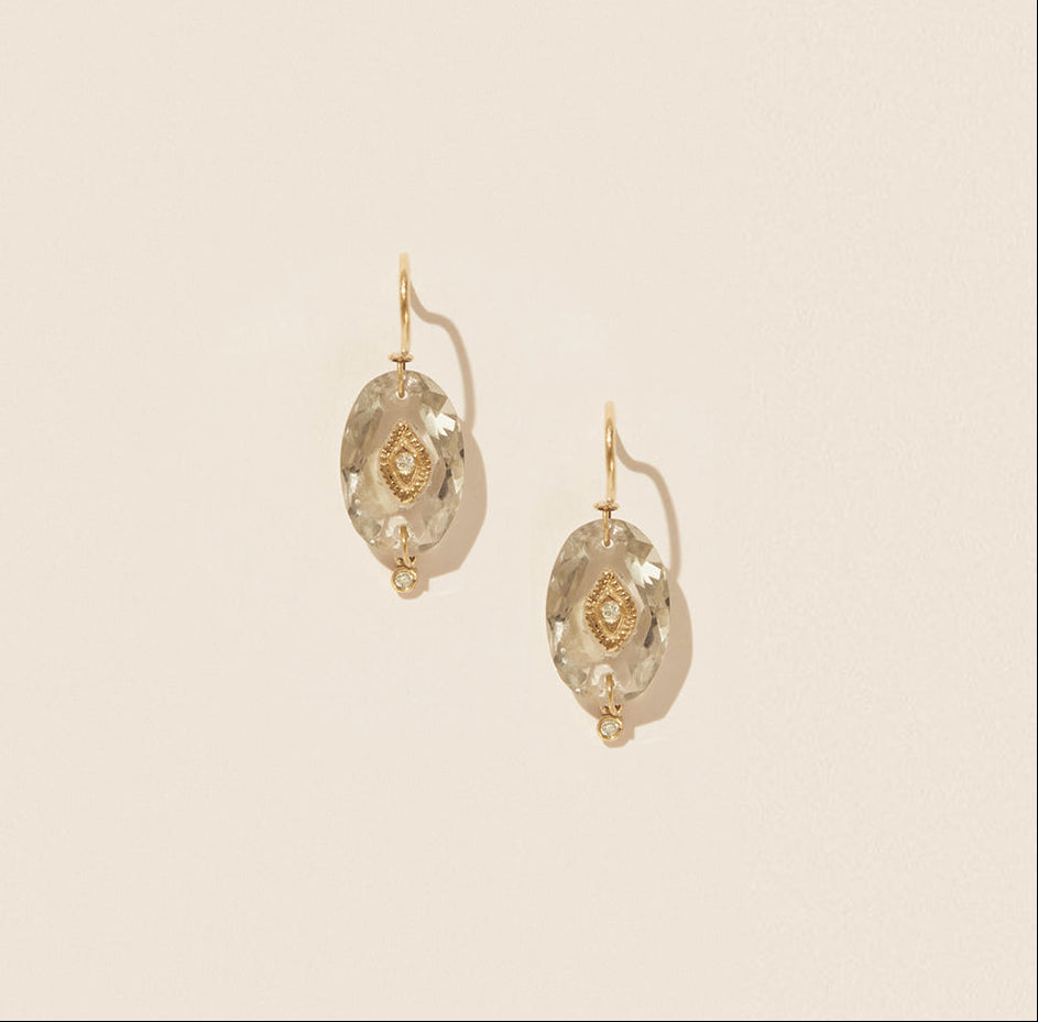 PASCALE MONVOISIN | Earrings Souad green amethyst
