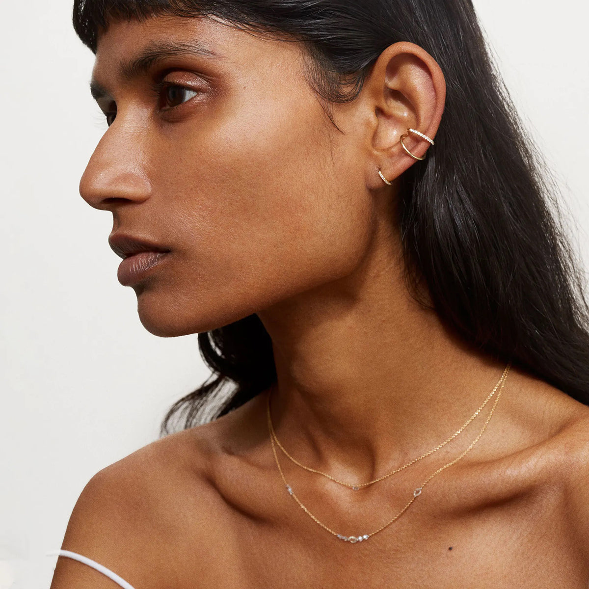 WE BY WHITEBIRD | Melina diamond ear cuff